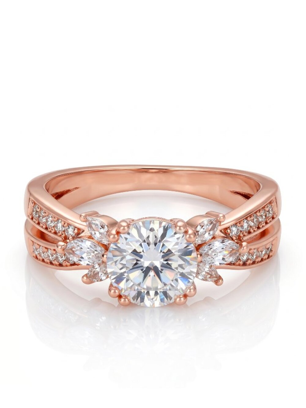 Rose Gold ring, 18k Rosegold finish From the Charmed Aroma